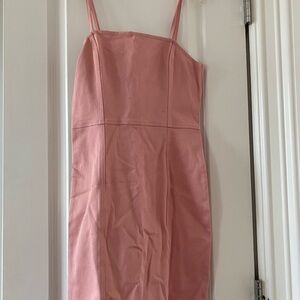 Strappy Pink Midi Dress